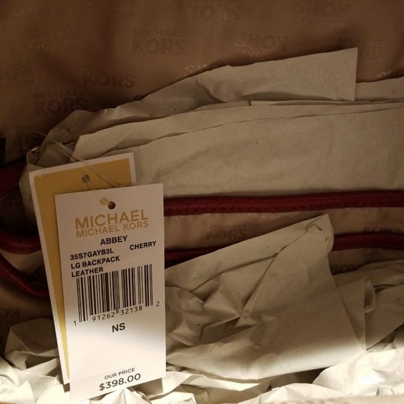 NEW MICHAEL KORS RED BACKPACK
